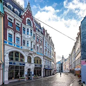 Blue Bird In Old Town Riga
